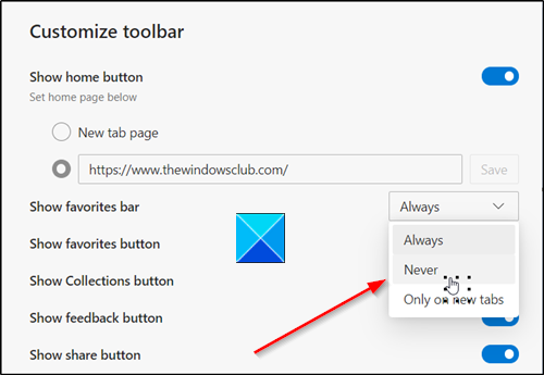 Para un acceso rápido, ponga sus favoritos aquí en la barra de favoritos