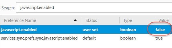 Deshabilitar JavaScript en Chrome, Edge, Firefox, Opera, Internet ...