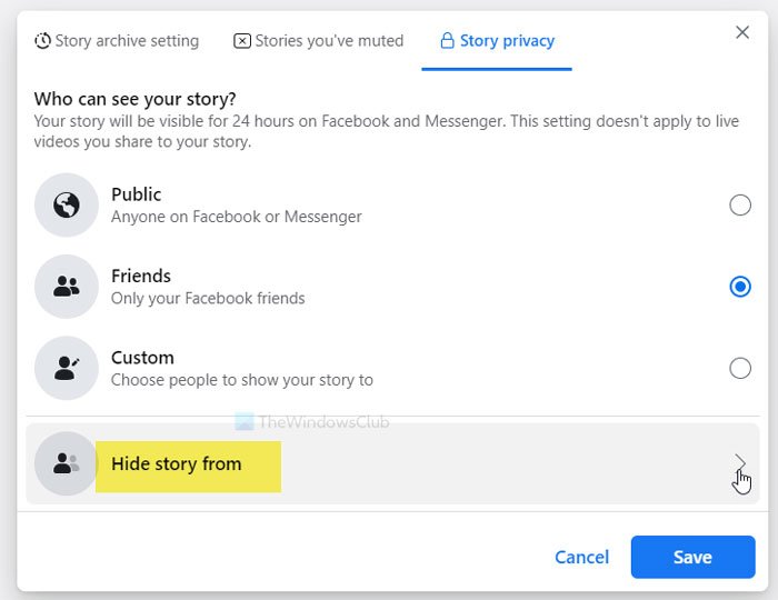 ¿Cómo ocultar las historias de Facebook de una persona específica?
