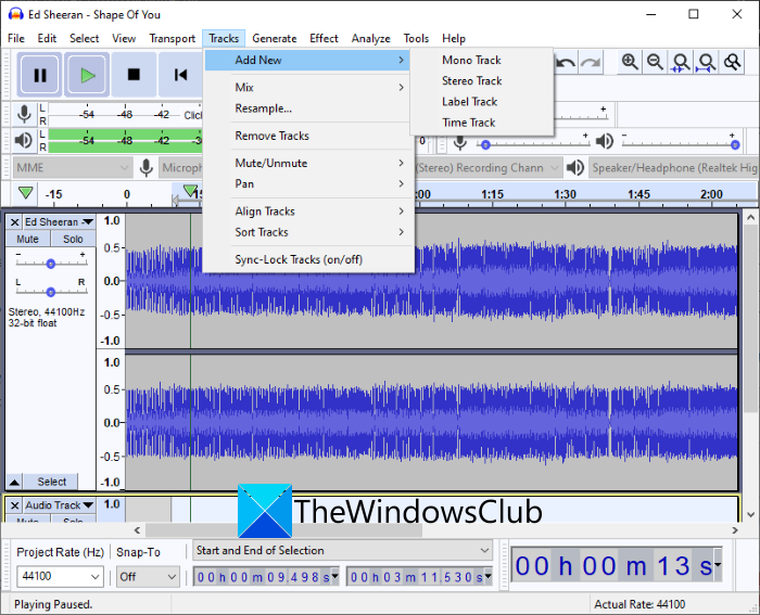 Cómo agregar ruido blanco a la música en una PC con Windows 11/10