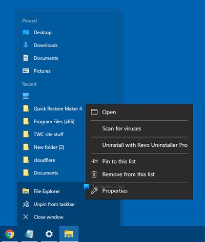 Saltar la lista de Windows 10