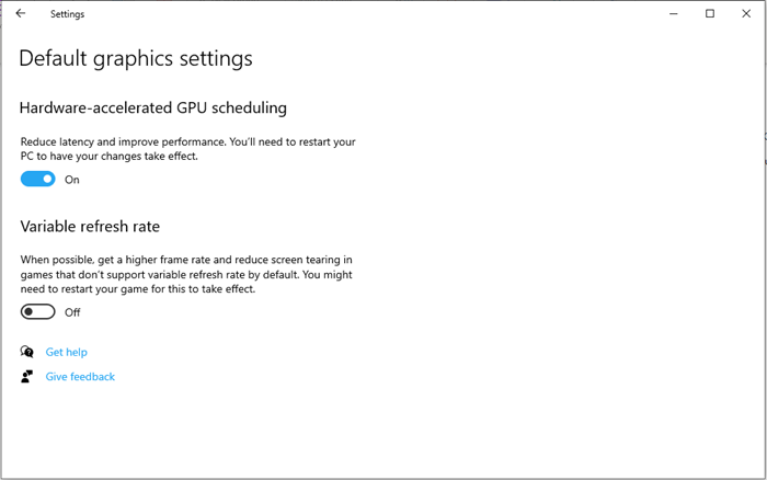 Falta la programación de GPU acelerada por hardware
