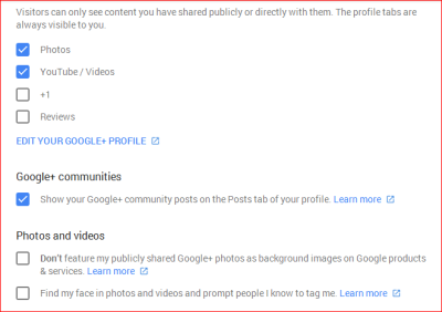 Fig. 3 - Desactiva el reconocimiento facial en las fotos de Google