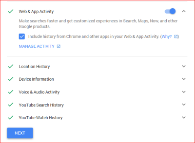 Fig. 4 - Desactiva la personalización en Google