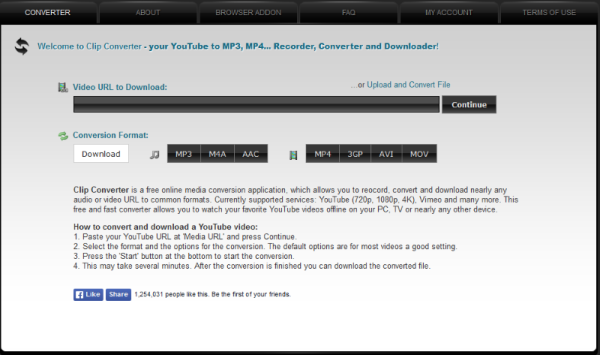 Convierte videos de YouTube a MP3 o MP4