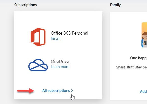 Cómo cancelar una suscripción a Office 365