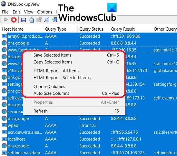 DNSLookupView es una herramienta gratuita de búsqueda de DNS para computadoras con Windows