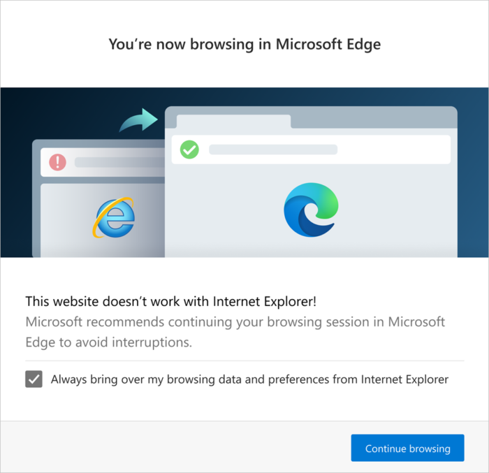 Política de grupo para configurar la redirección a Microsoft Edge