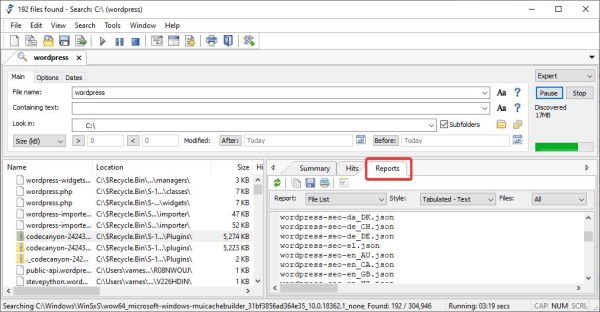 El agente saqueó [Lite] Herramienta de búsqueda para PC con Windows