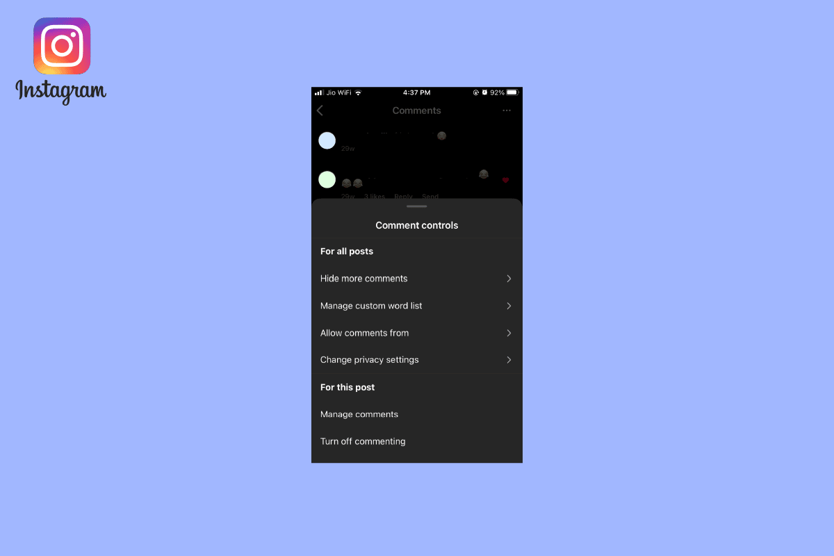 Cómo ordenar los comentarios de Instagram