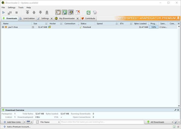 JDownloader - Gestor de descargas avanzado