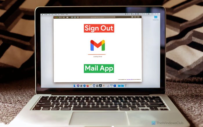 ¿Cómo cierro la sesión de una cuenta de correo electrónico en Windows 11/10 Mail?