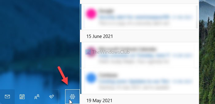 Eliminar cuenta para cerrar sesión en su cuenta de correo electrónico en Windows 11/10 Mail