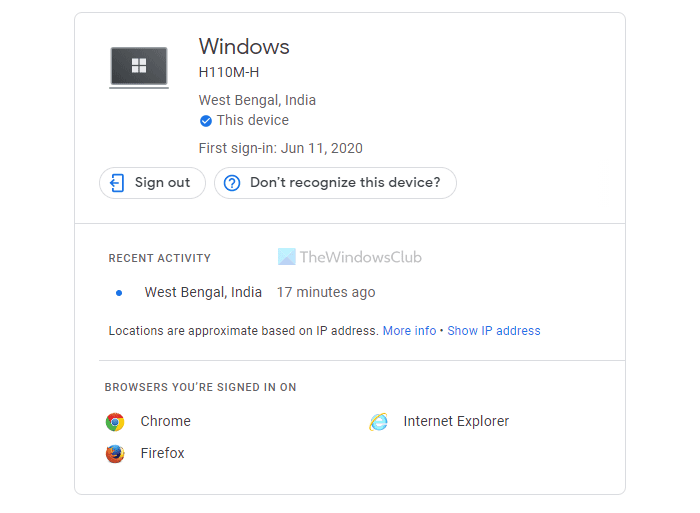 ¿Cómo cerrar la sesión de la cuenta de Gmail en la aplicación de correo de Windows 11/10?
