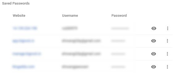 administrador de contraseñas de google
