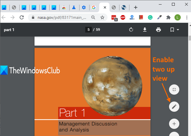 utilice activar los dos iconos de vista superior