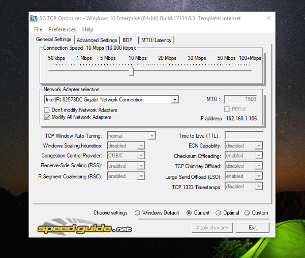 Analice y optimice TCP/IP con TCP Optimizer