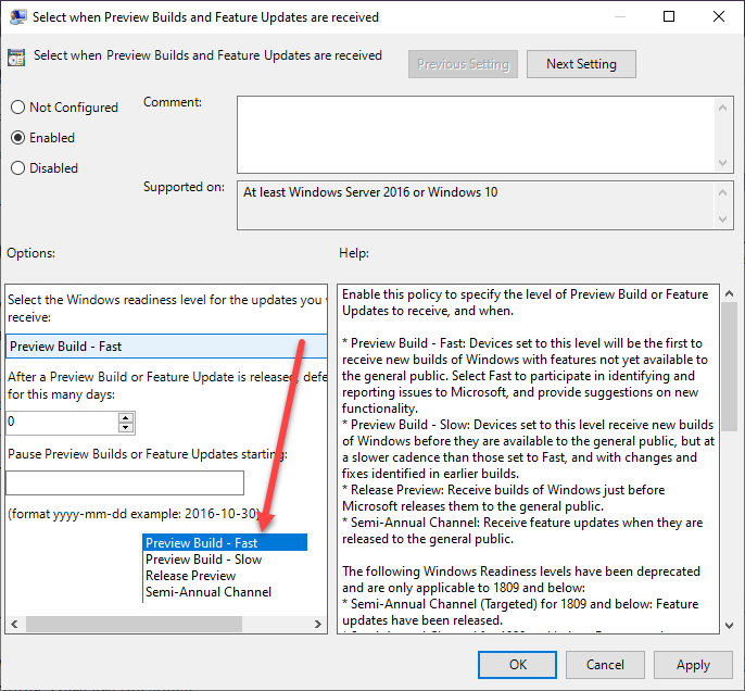 Posponer actualizaciones de Windows