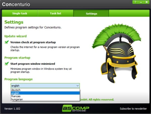 Concenturio es un recordatorio de alarma gratuito para tu PC con Windows