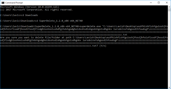 Eliminar archivos con Long Path con SuperDelete