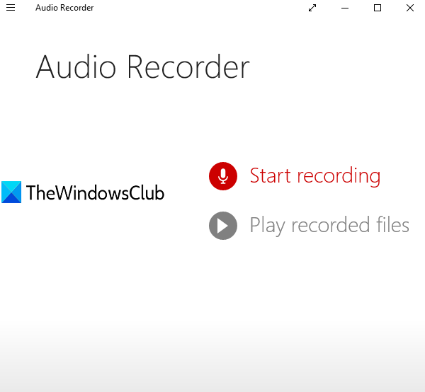 aplicación grabadora de audio
