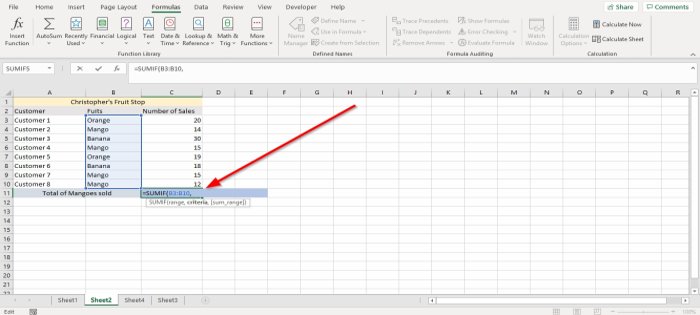 Funciones SUMAR.SI y SUMAR.SISET en Microsoft Excel