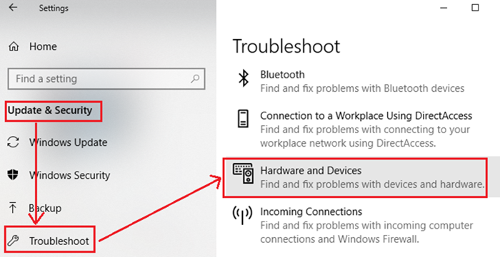 Narzędzia do rozwiązywania problemów z systemem Windows dla parzystości przestrzeni dyskowych