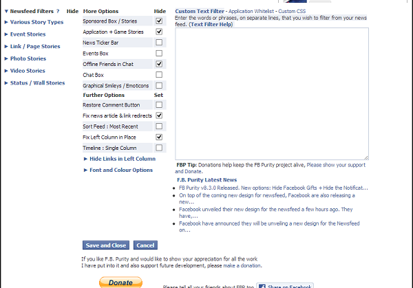 Limpiar FB