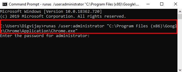 Abra Chrome o Firefox a través del símbolo del sistema o PowerShell