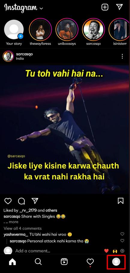 icono de perfil |  eliminar la búsqueda predictiva en Instagram