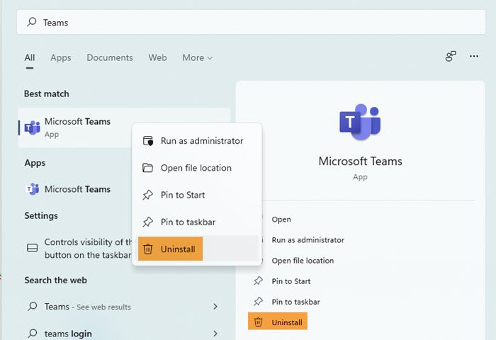 desinstalar aplicaciones de Microsoft Store Windows 11