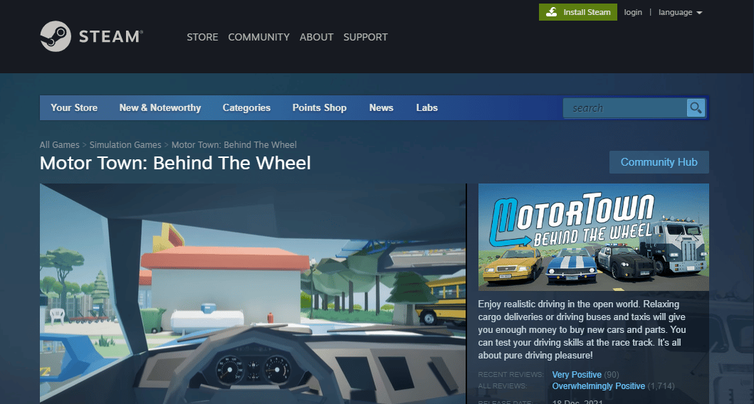 Motor Town Detrás Del Volante.  Es BeamNG Drive en Xbox