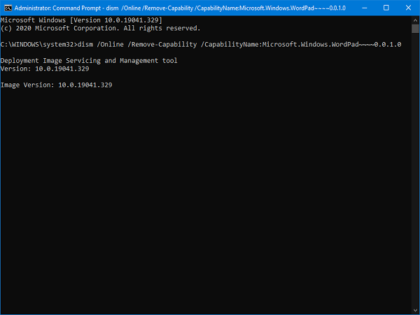 desinstalar-wordpad-cmd
