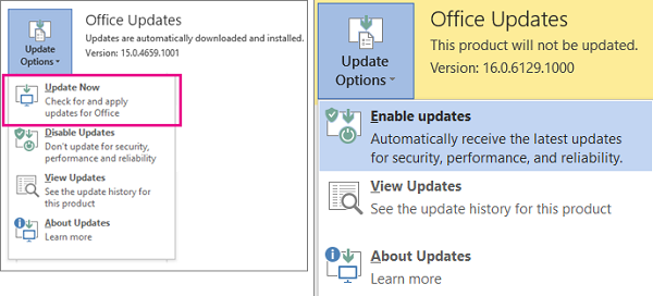 Cómo actualizar Office 365