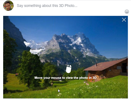 Cómo publicar una foto en 3D en Facebook