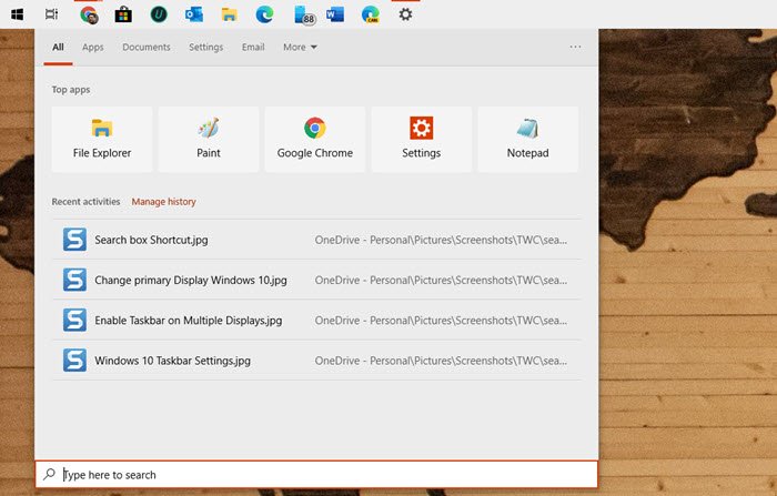 ¿Cómo restaurar la barra de búsqueda en Windows 10?