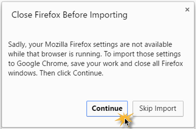 Importar marcadores, contraseñas a Chrome 3