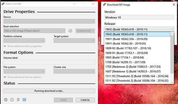 Descarga la versión anterior de la ISO de Windows 10
