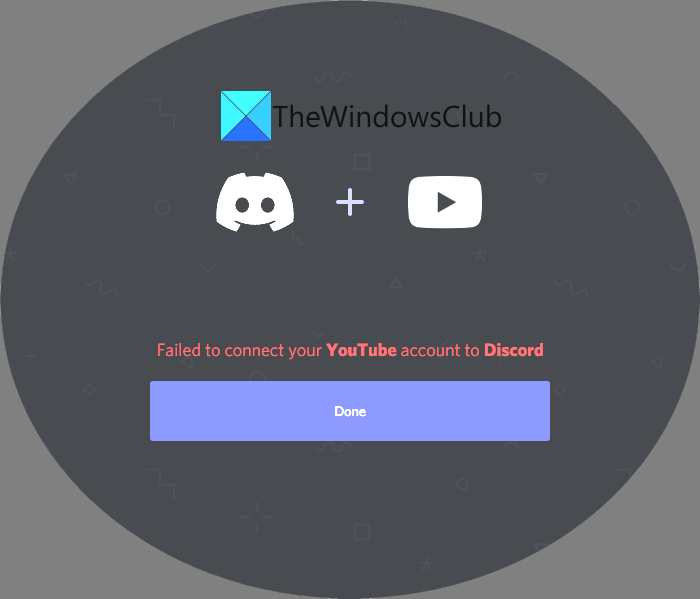 Error al conectar tu cuenta de YouTube a Discord