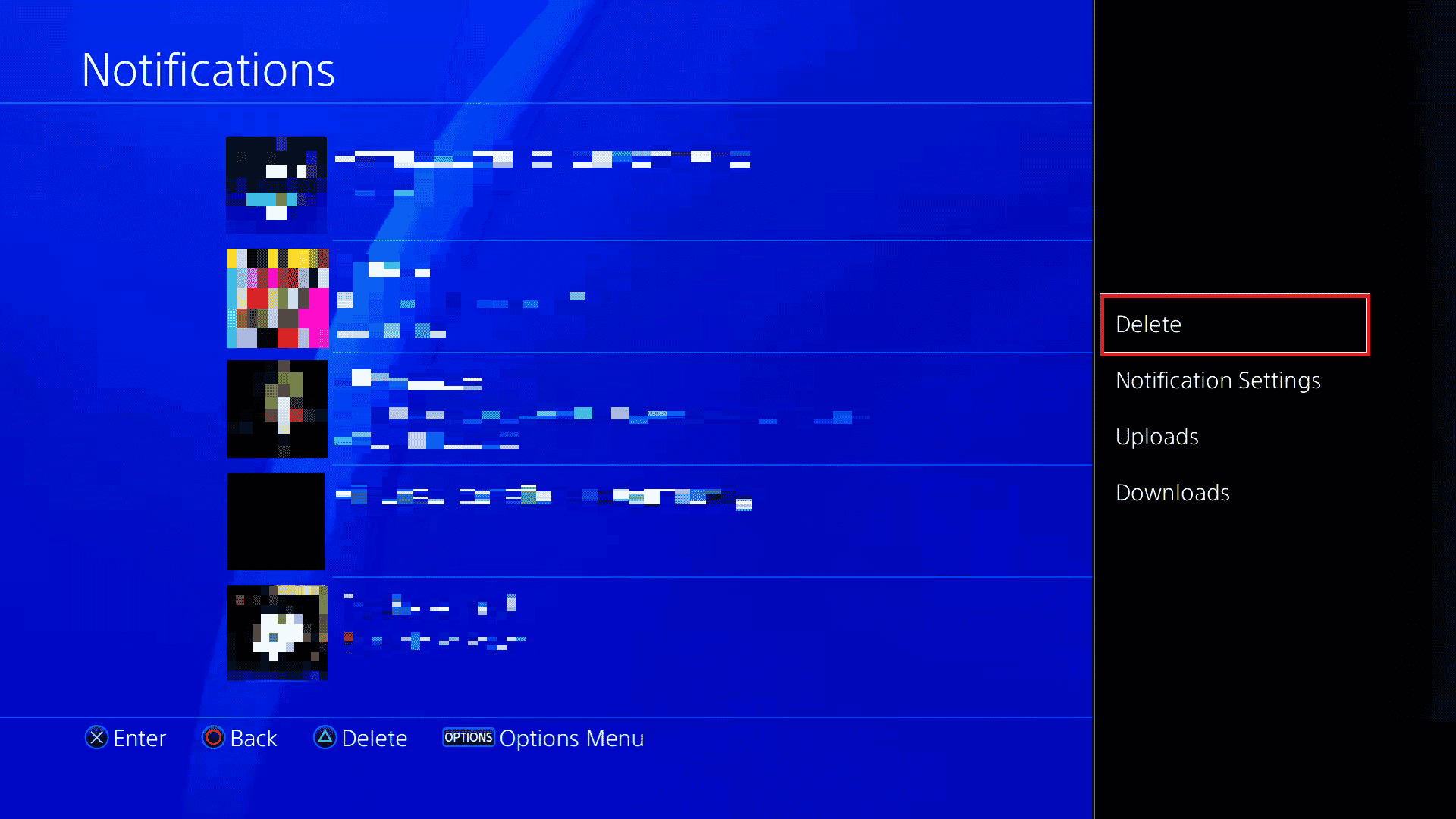 eliminar notificación en ps4 playstation 4