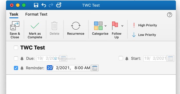 ¿Cómo desactivar el recordatorio de Outlook y el sonido del recordatorio en Mac?