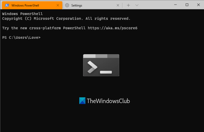 restablecer la configuración del terminal de Windows