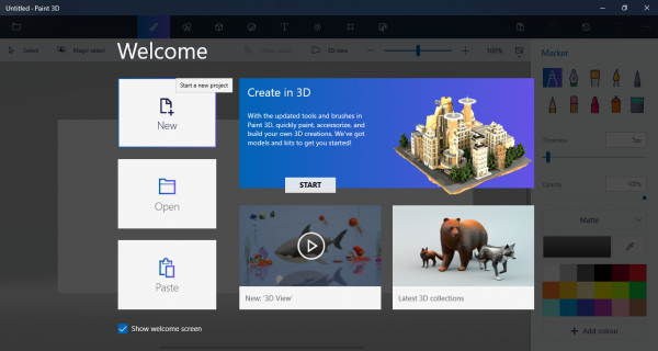 Convierte una forma 2D a 3D con Paint 3D
