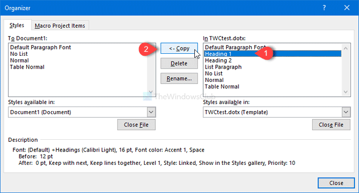 Cómo importar formato desde una plantilla o documento en Word