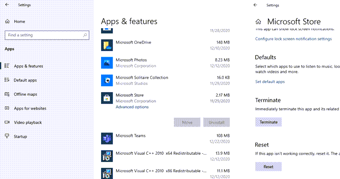 Restablecer la memoria caché de la tienda de Windows