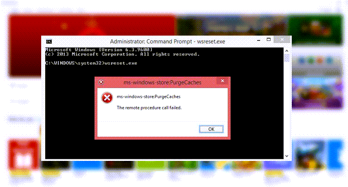 Windows no puede encontrar el limpiador de caché de MS-Windows Store