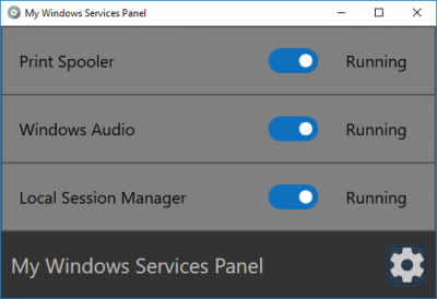 Mi panel de servicio de Windows