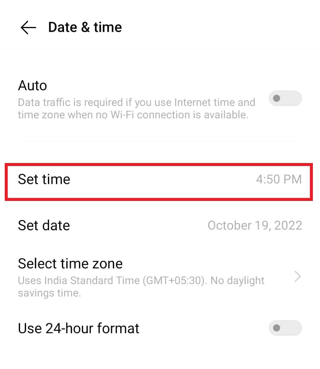 Toque Establecer hora | Cómo ver el archivo de Heardle