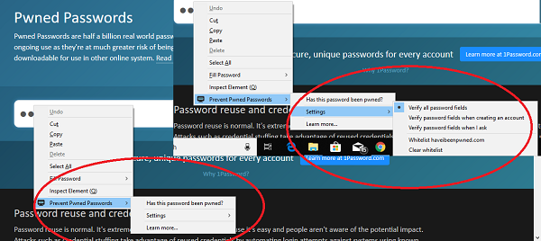 Bloquear el complemento Pwned Passwords para Firefox