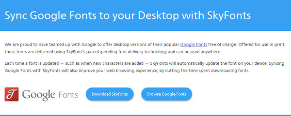 Skyfonts: aprende sobre las fuentes de Google